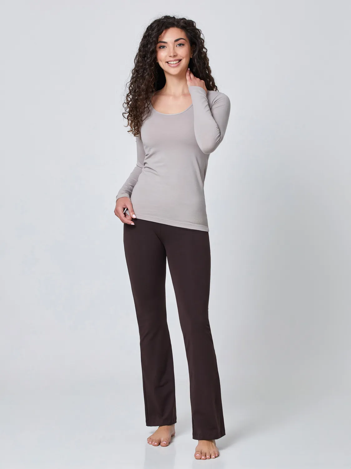 Jadea Basic leggings svasato cotone elasticizzato quotidiano
