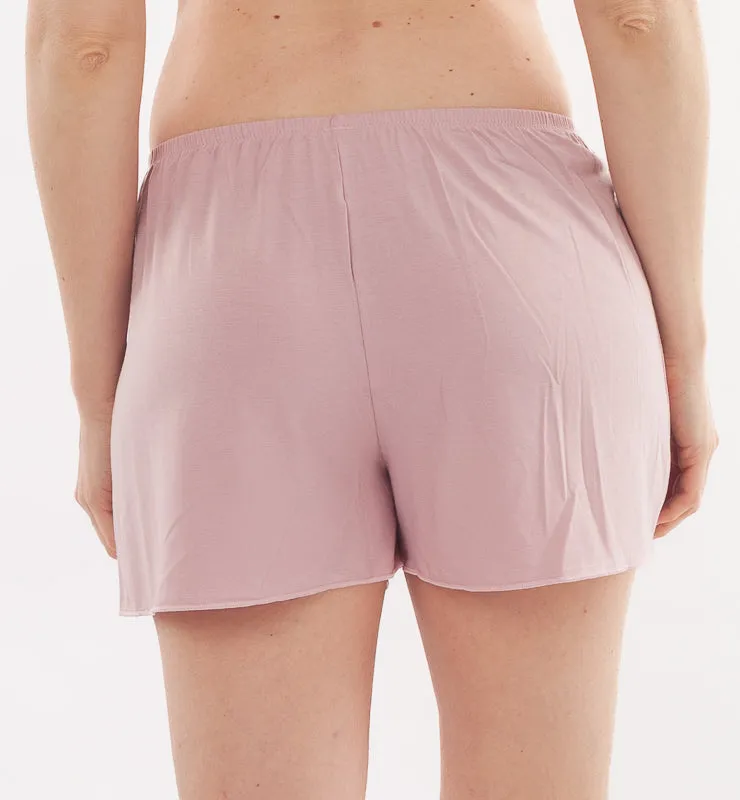Casagin pantalone pigiama corto tessuto naturale azzurro fresco