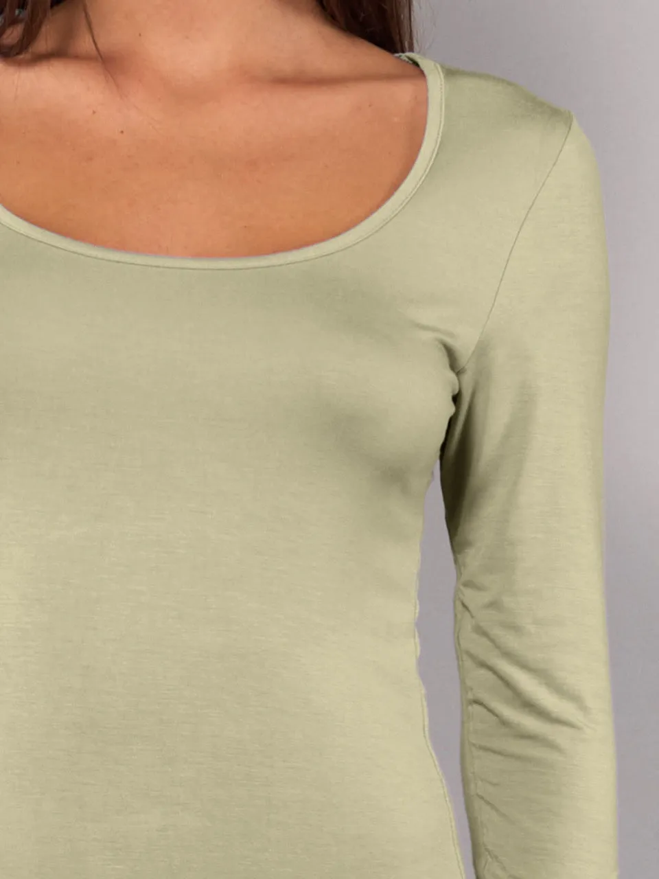 Si'èLei Today 6012 maglia manica lunga verde militare