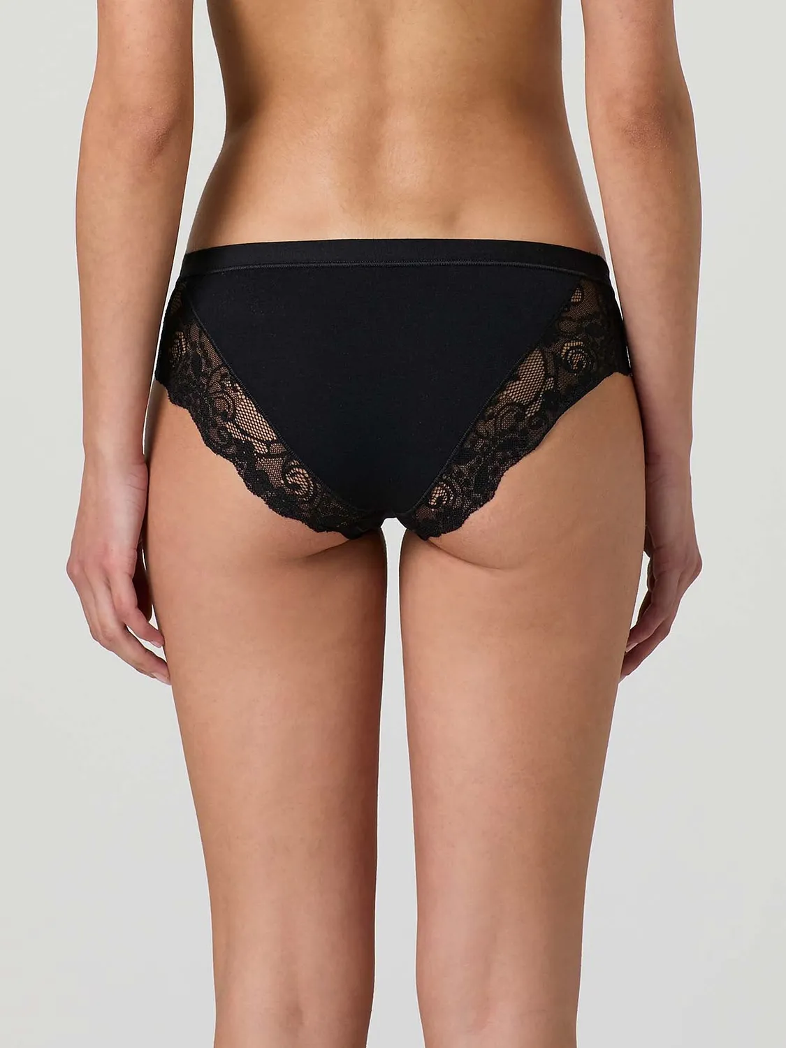 Jadea Basic 520 slip cotone modal pizzo nero