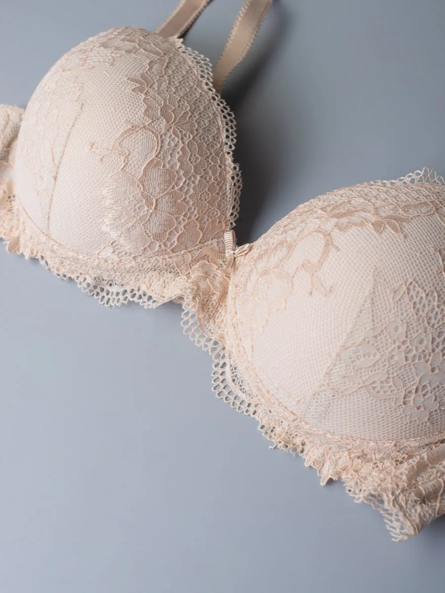 Si'èLei 2446 reggiseno senza ferretto cipria in pizzo
