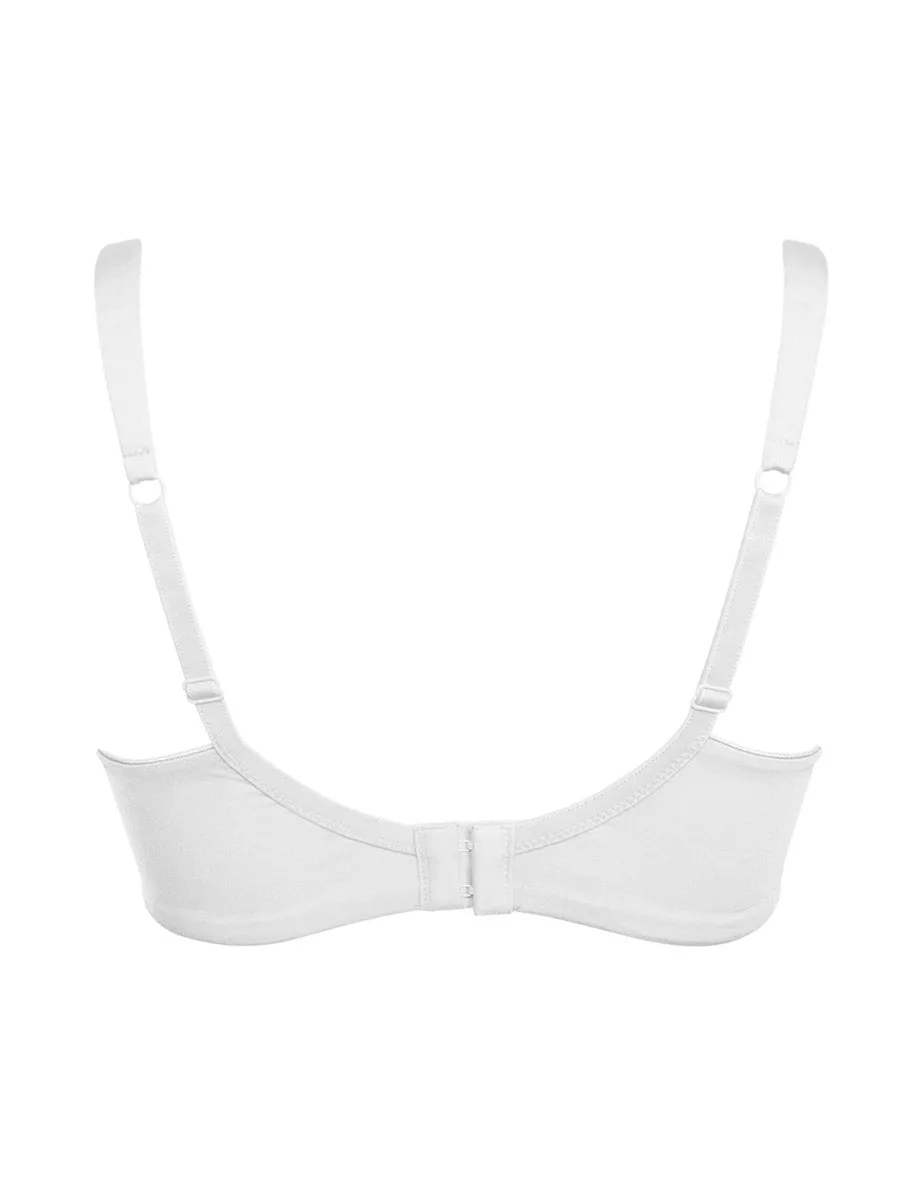 Si'èLei Plus 2540 Reggiseno Francese Bianco Senza Ferretto