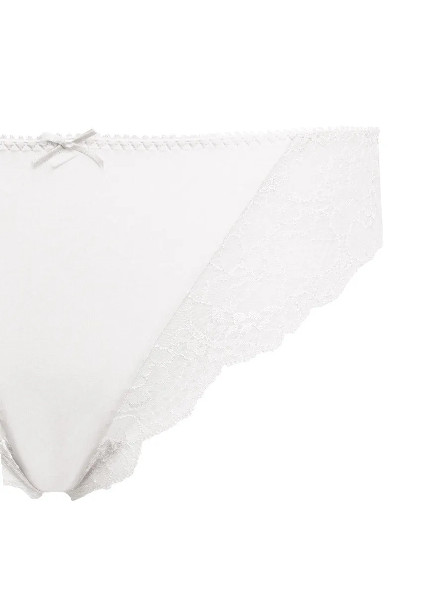 Si'èLei Pure Love 1975 slip bianco pizzo e microfibra