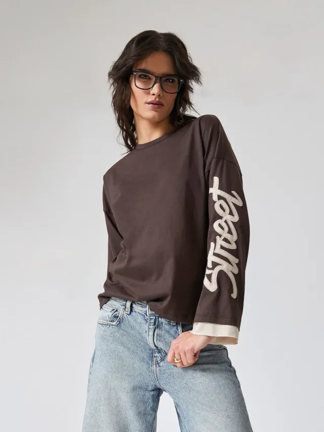 Jadea 4000 maglia manica lunga cotone nera