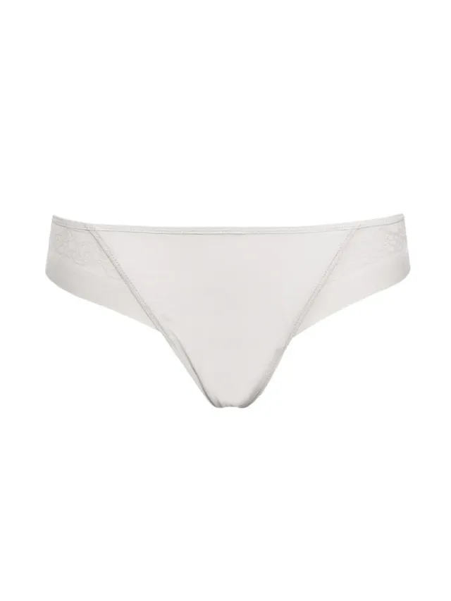 SièLei Flower 2507 slip brasiliana bianco microfibra