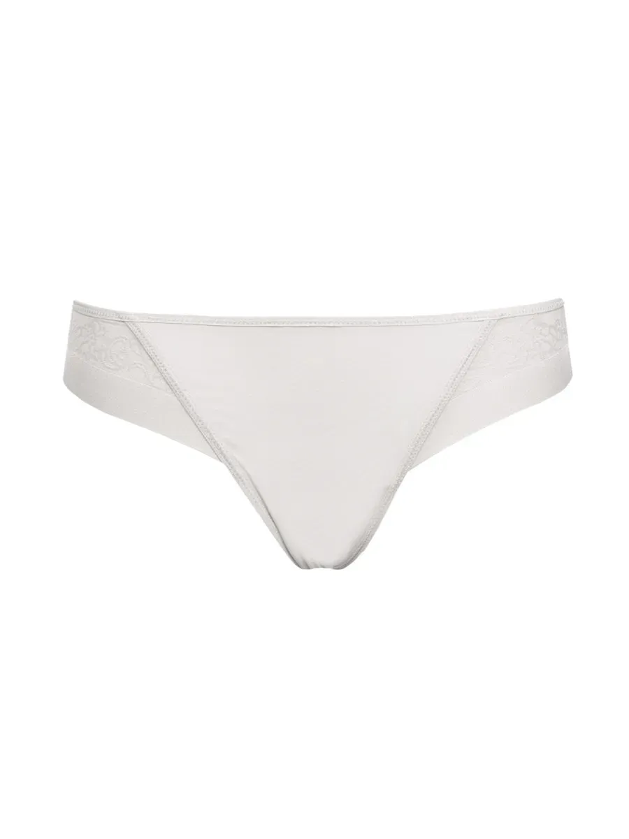 SièLei Flower 2507 slip brasiliana bianco microfibra