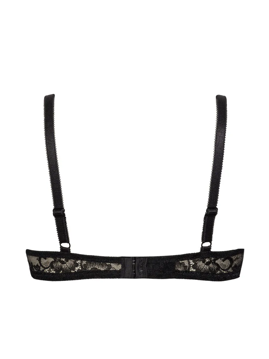 SièLei Wonder Lace 2458 triangolo nero pizzo imbottito