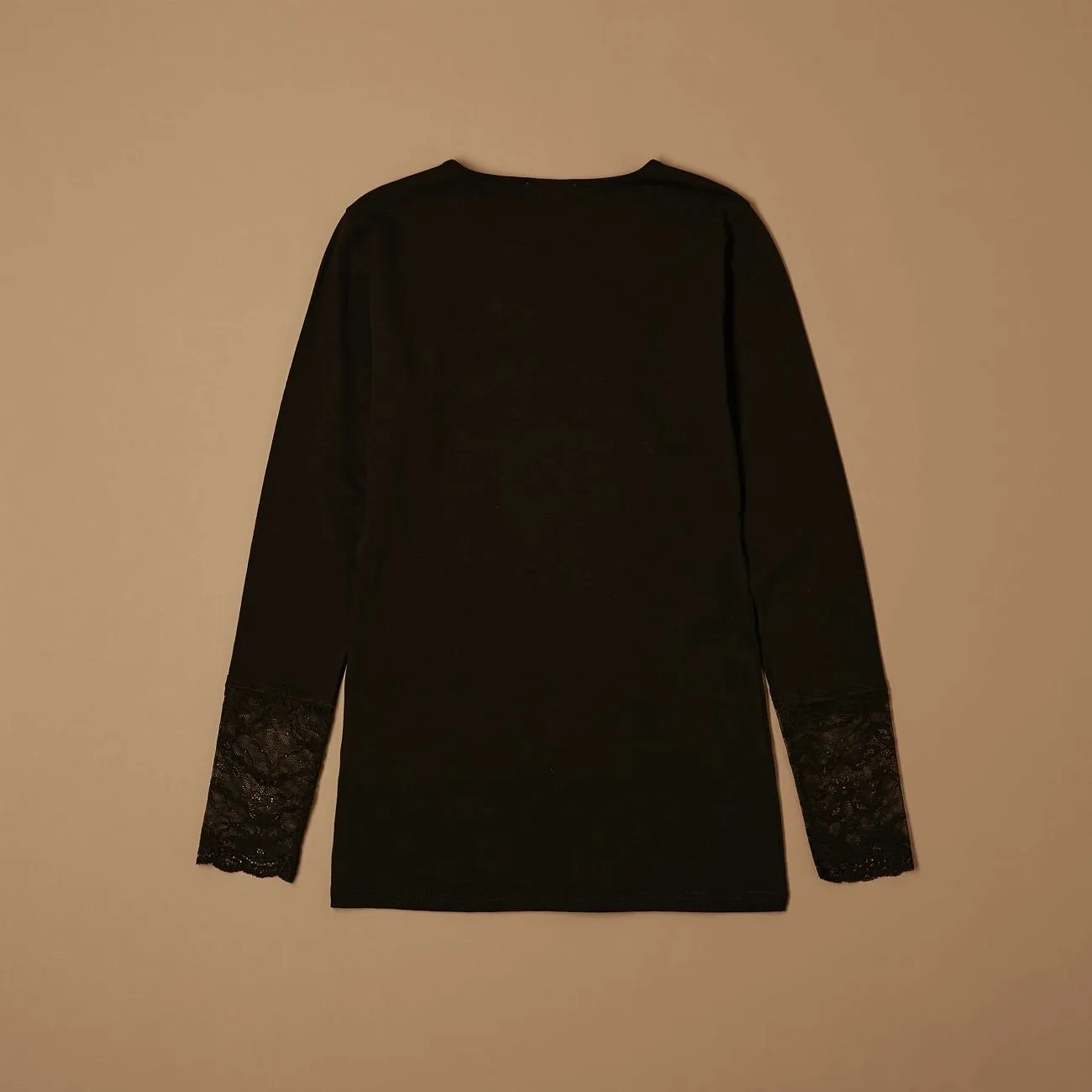 Jadea 4871 maglia sottogiacca cotone pizzo nera