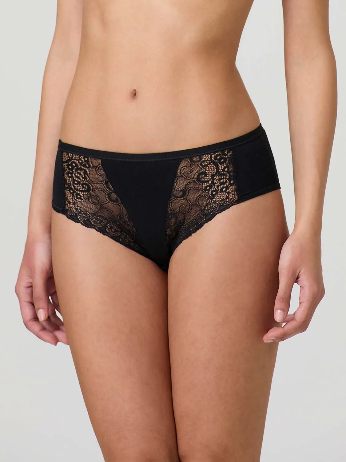 Jadea Basic 064 midi cotone elasticizzato pizzo davanti
