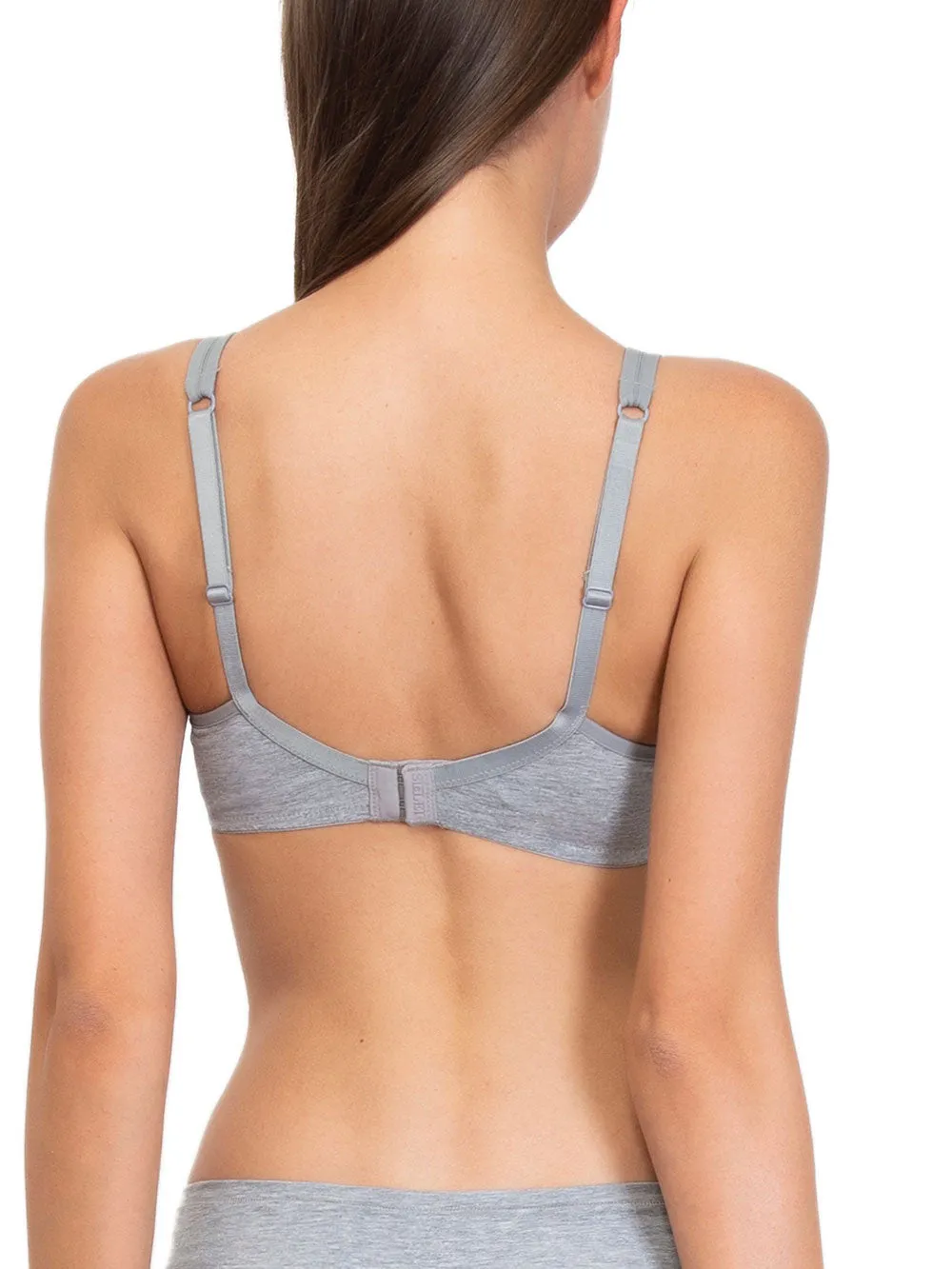 Si'èLei Natural Cotton 1452 reggiseno grigio cotone bio