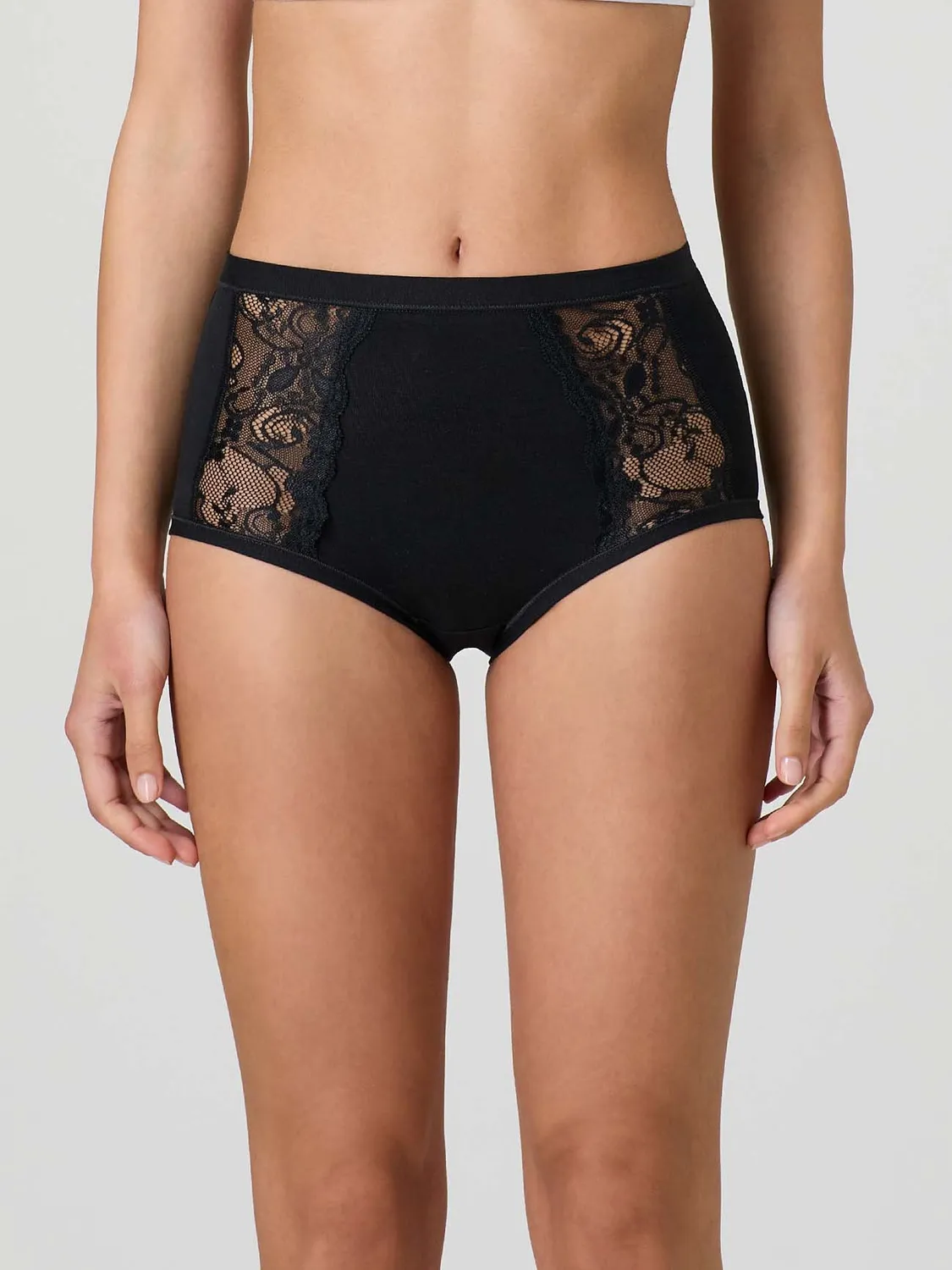 Jadea Basic 534 culotte cotone modal pizzo davanti