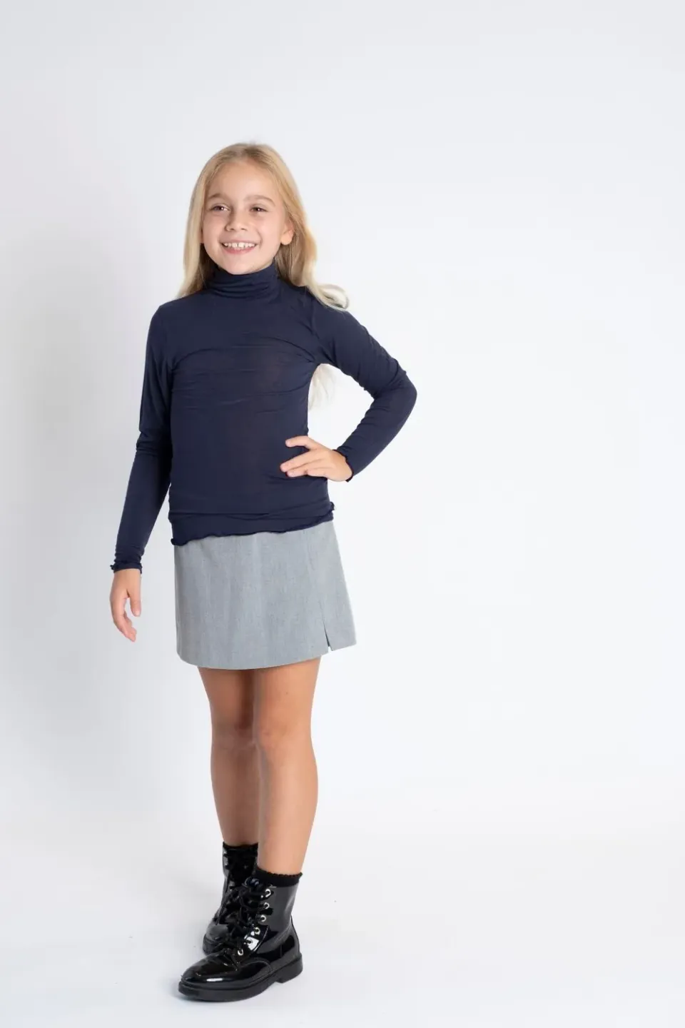 Rossoporpora Lupetto Cashmere Modal maglia bimba beige