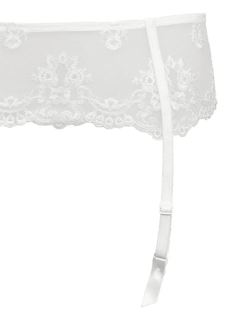 Si'èLei Glam 1949 reggicalze tulle bianco latte