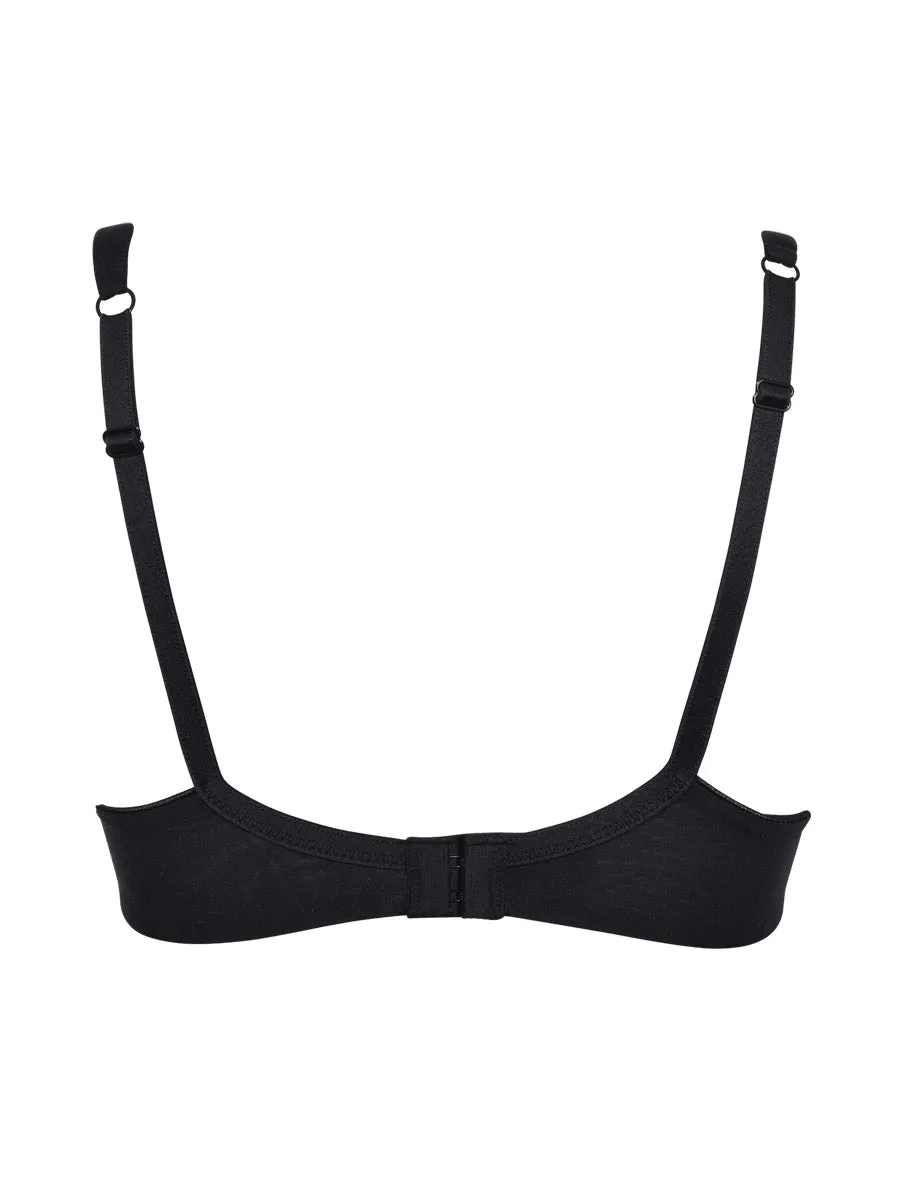 Si'èLei Plus 2552 reggiseno nero con ferretto