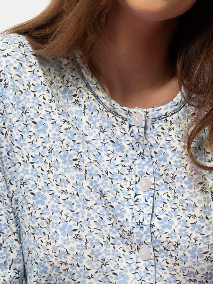 Si'èLei Petalia PT14 pigiama donna polvere caldo cotone floreale