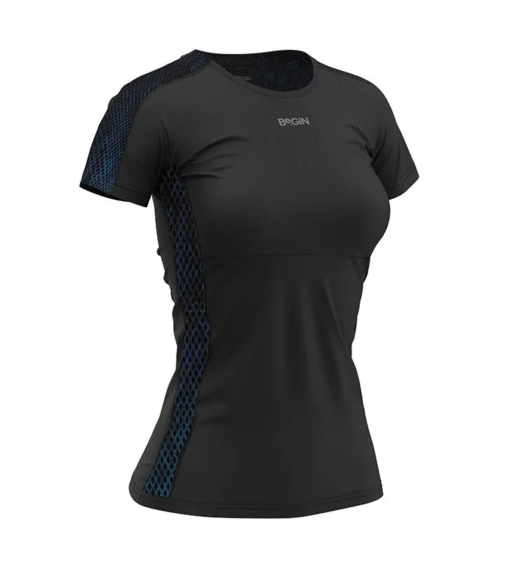 Casagin Be.Performance t-shirt sportiva nero rete