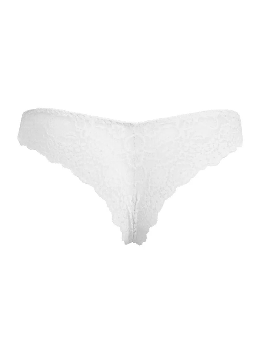 Si'èLei Allure 2687 brasiliana bianca microfibra pizzo