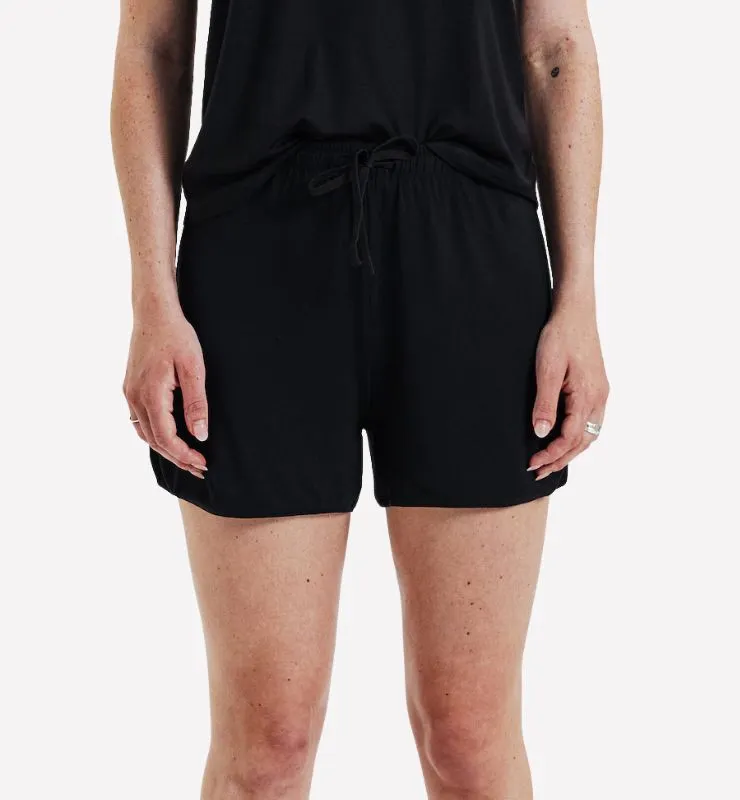 Casagin pigiama corto nero canotta in Tencel