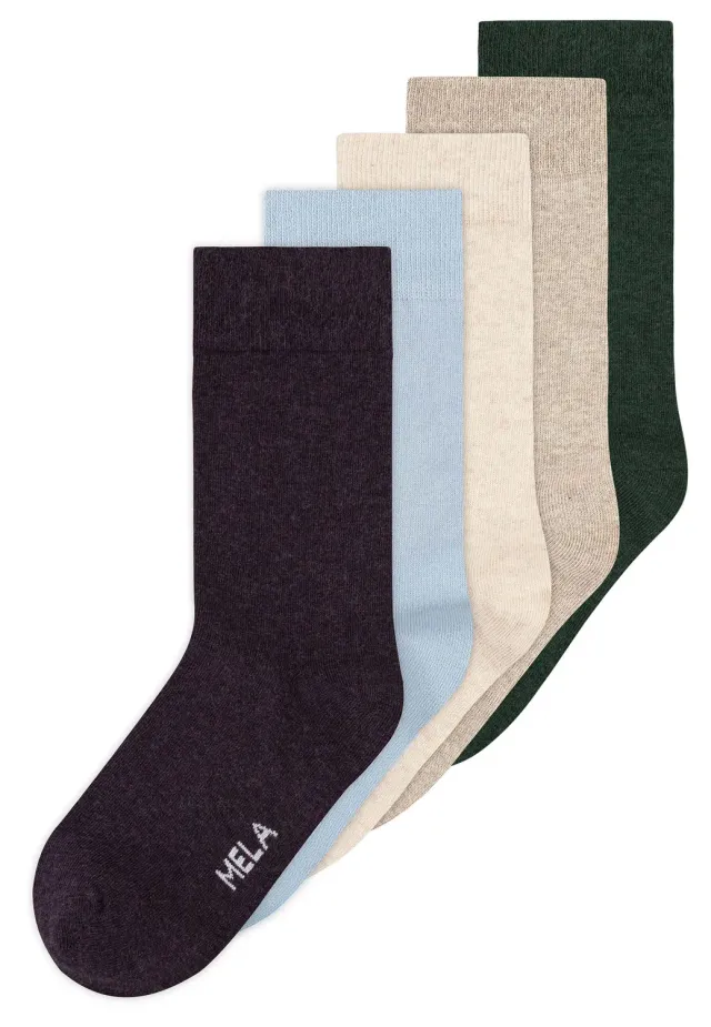Casagin 5 Paia Calzini Basic Cotone Nero 39-42