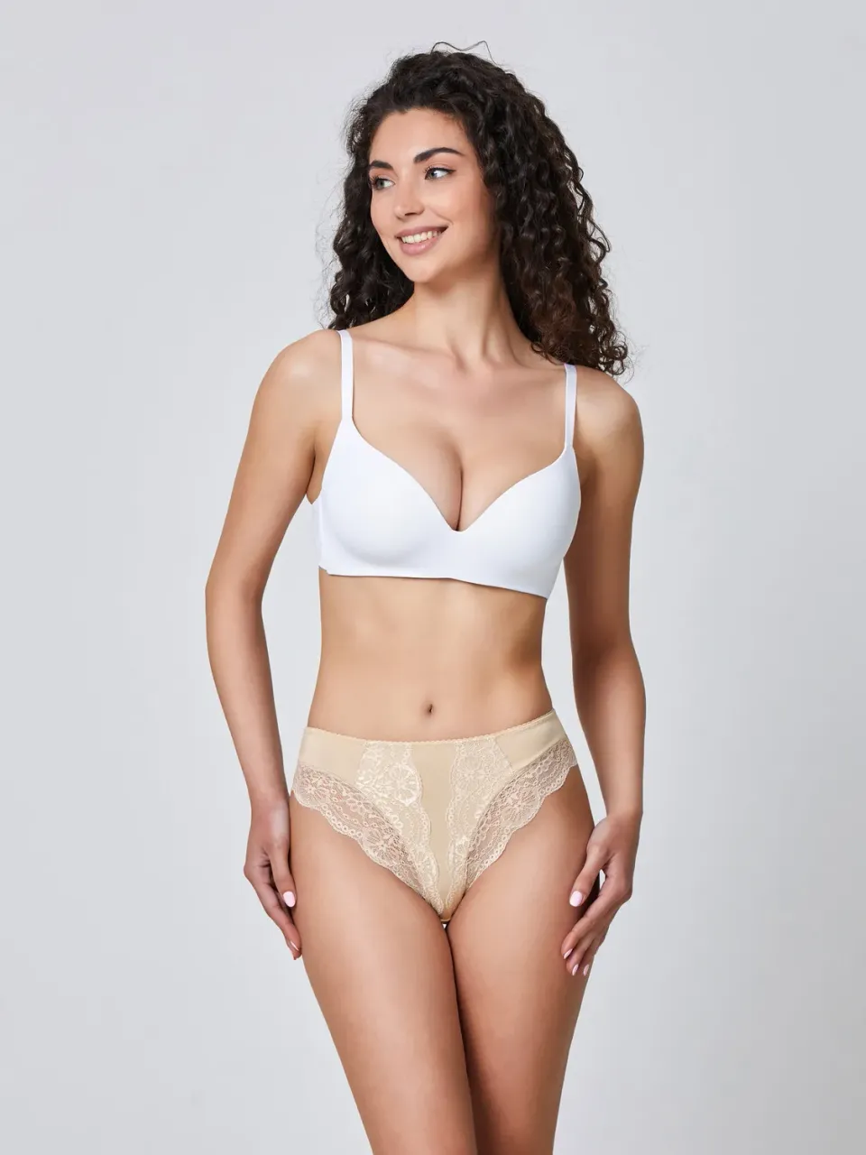 Jadea Basic 529 slip modal pizzo bianco
