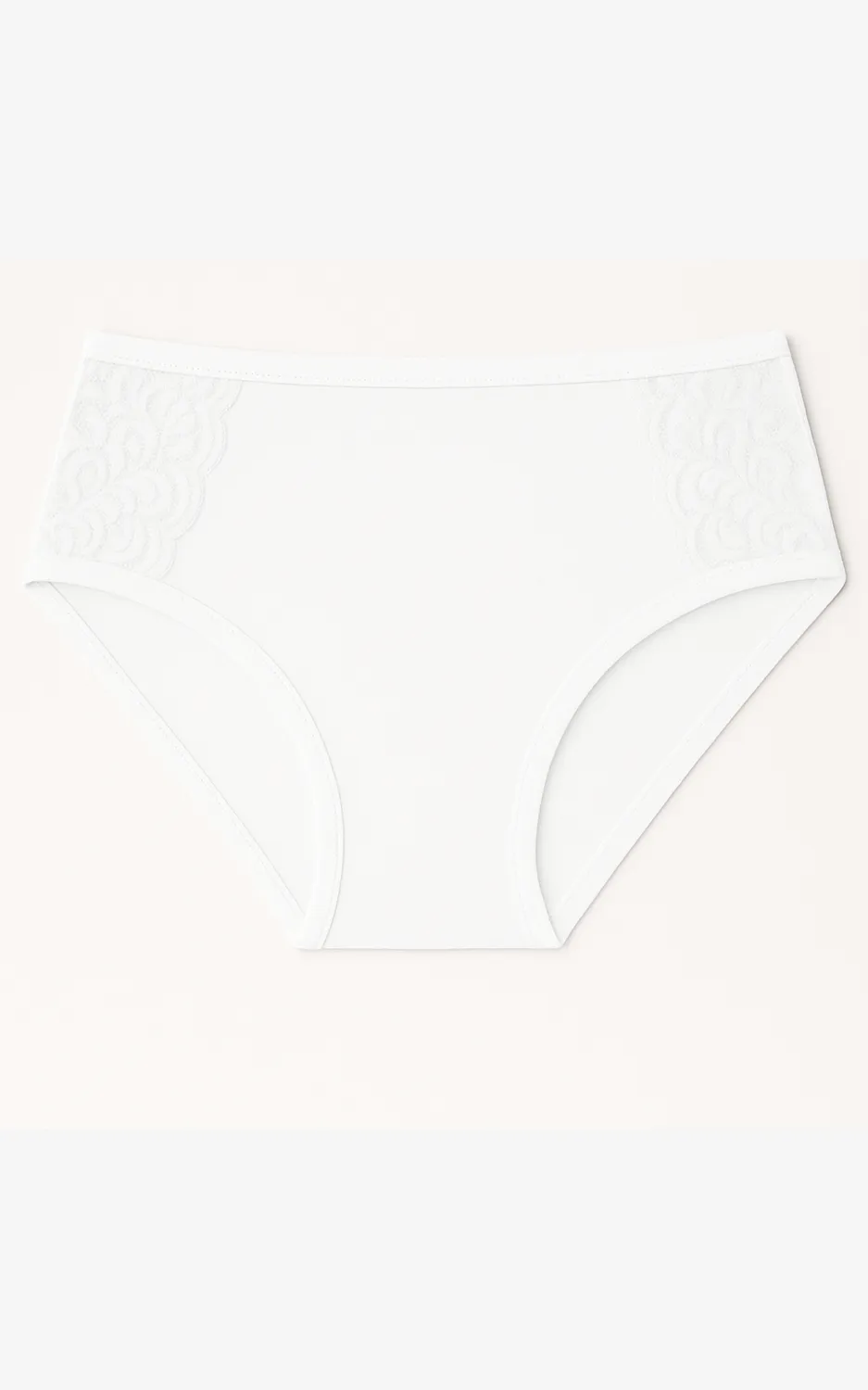 Rossoporpora Slip Vita Alta donna modal e pizzo nero