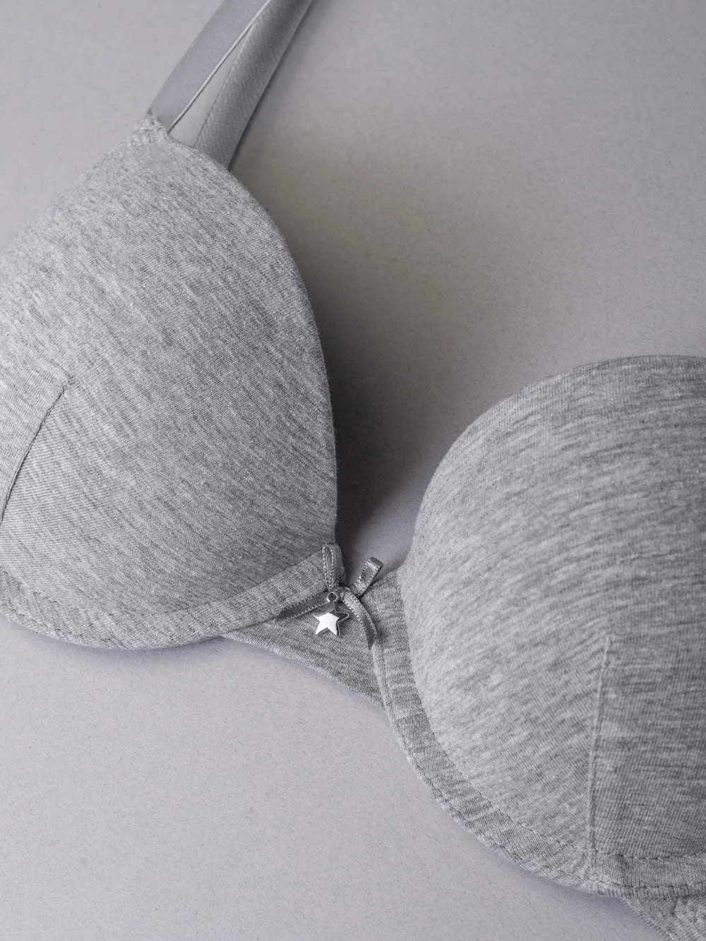 Si'èLei Natural Cotton 1444 push-up grigio melange cotone bio