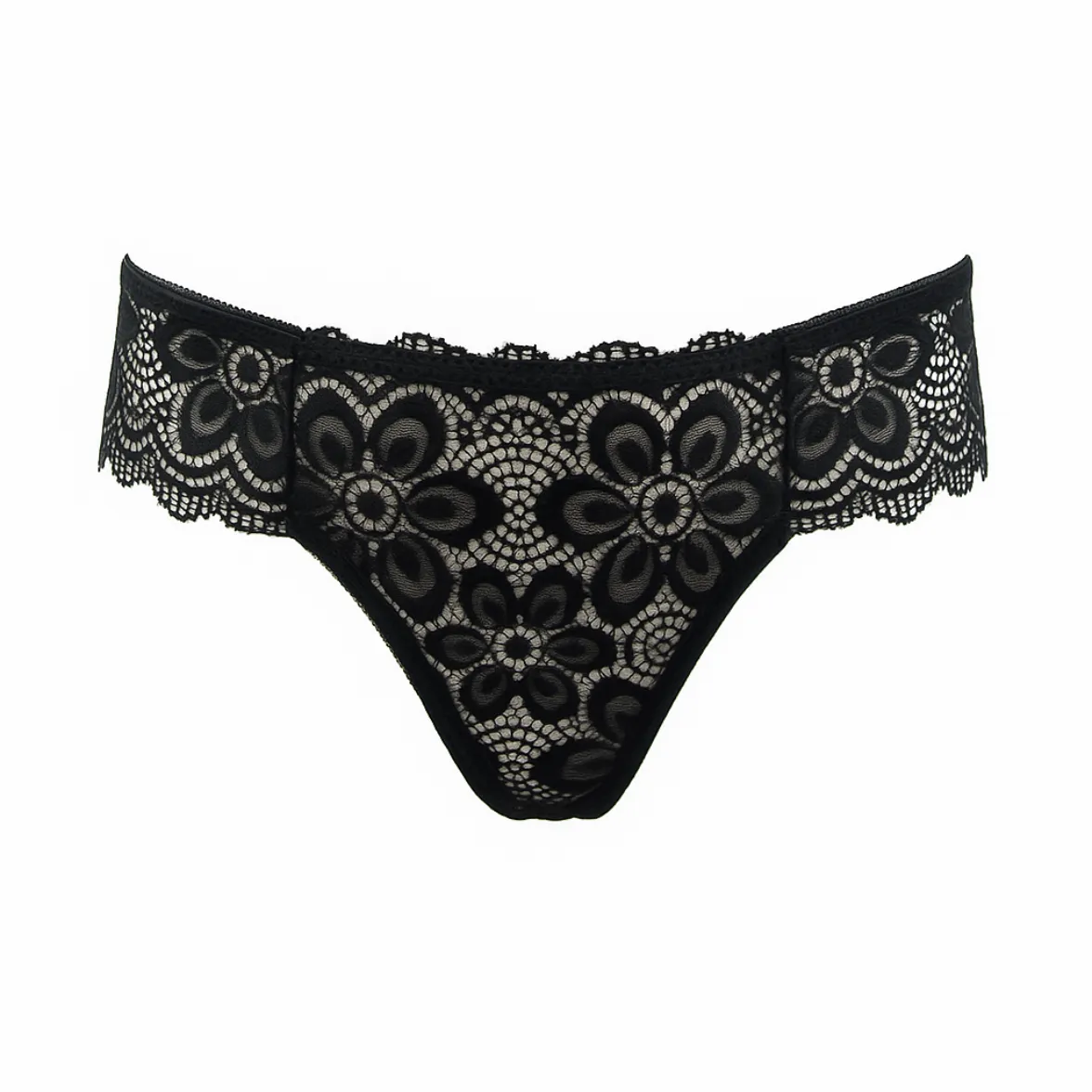 Rossoporpora Chic Slip Donna Pizzo Nero Elegante