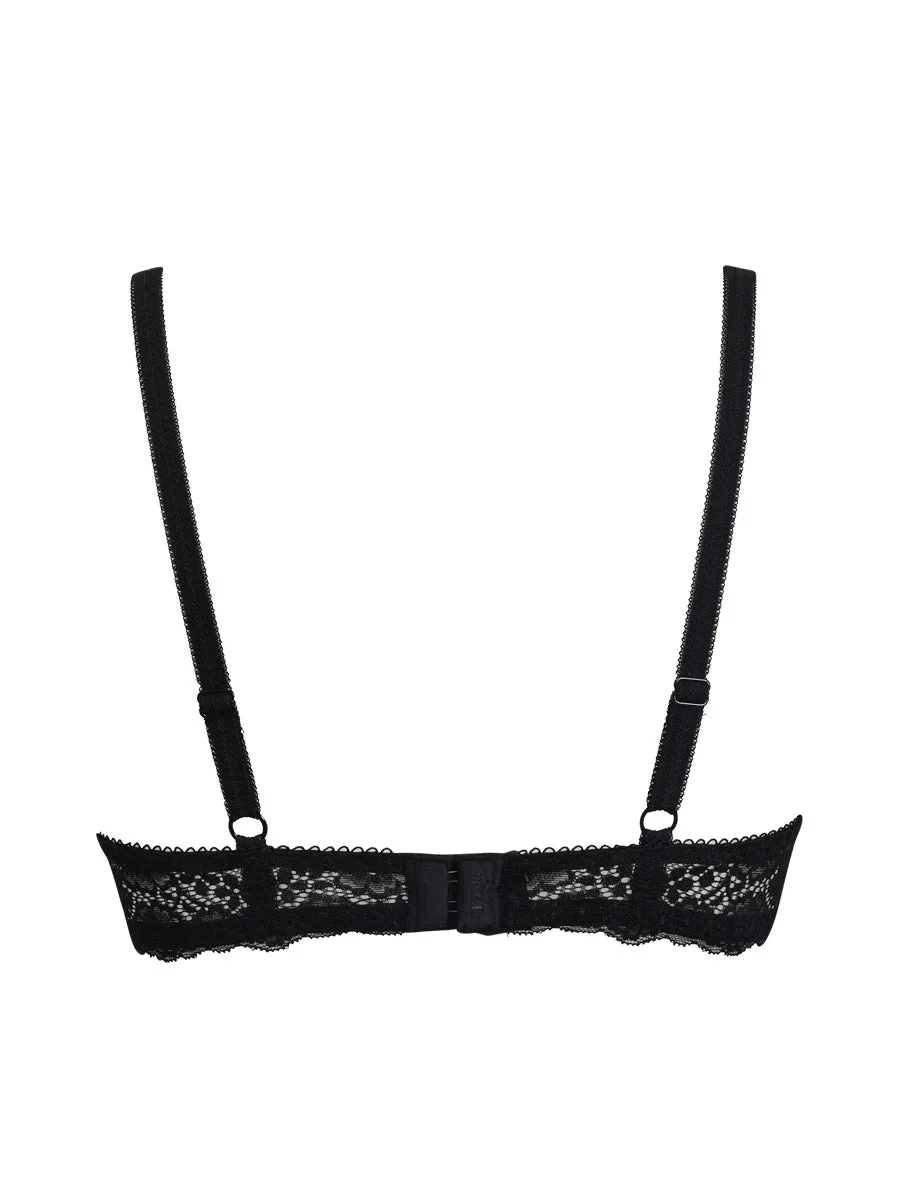 SièLei 2680 reggiseno push-up pizzo nero
