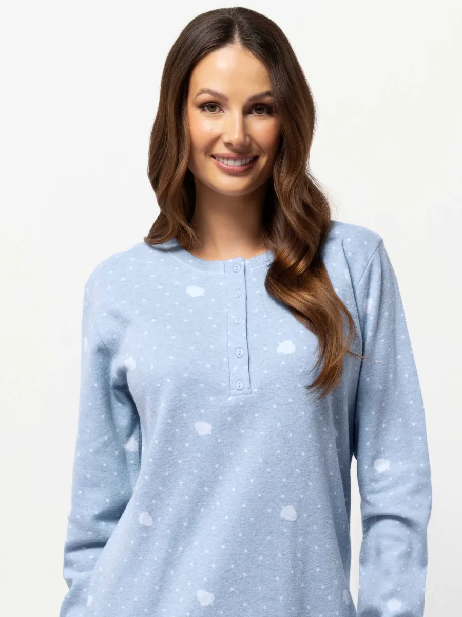 Si'èLei Squitty SQ15 pigiama donna azzurro punto Milano