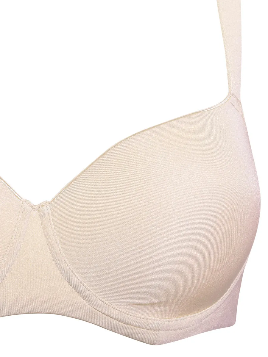 Si'èLei Plus 2552 reggiseno imbottito cipria con ferretto