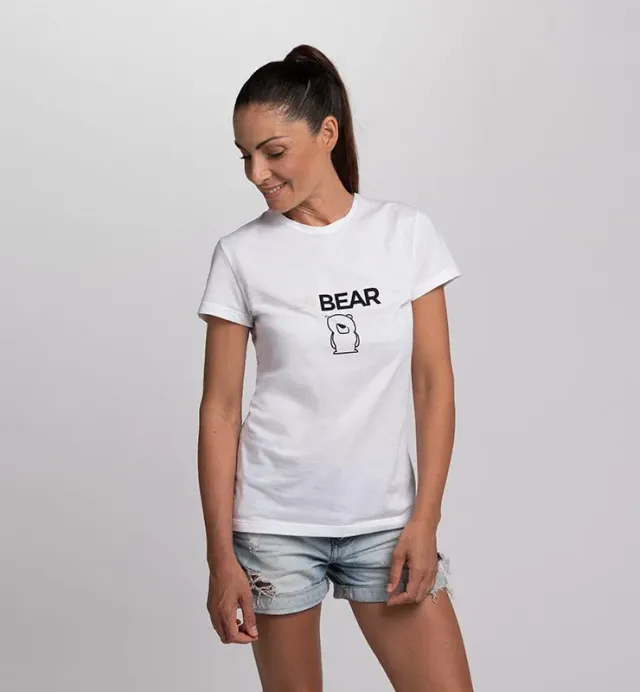 Casagin Stay Wild t-shirt donna orso cotone organico S