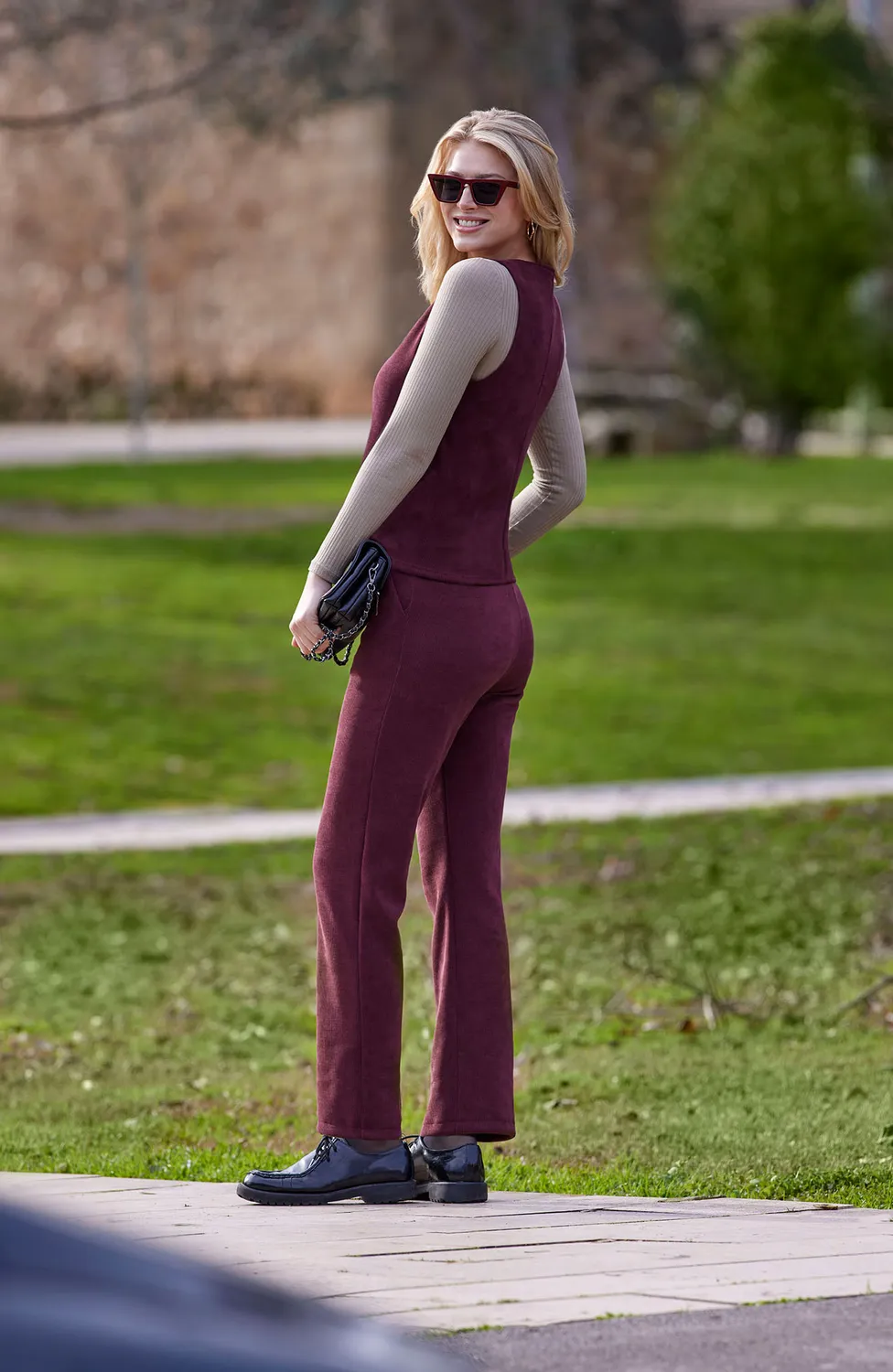 Janira Softy Pana Pantaloni Casa in Velluto Morbido