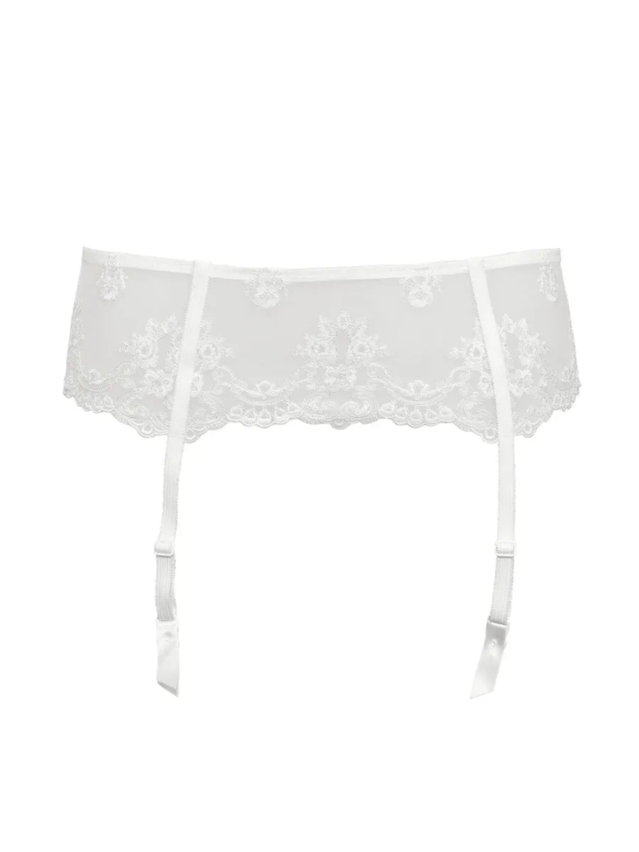 Si'èLei Glam 1949 reggicalze tulle bianco latte