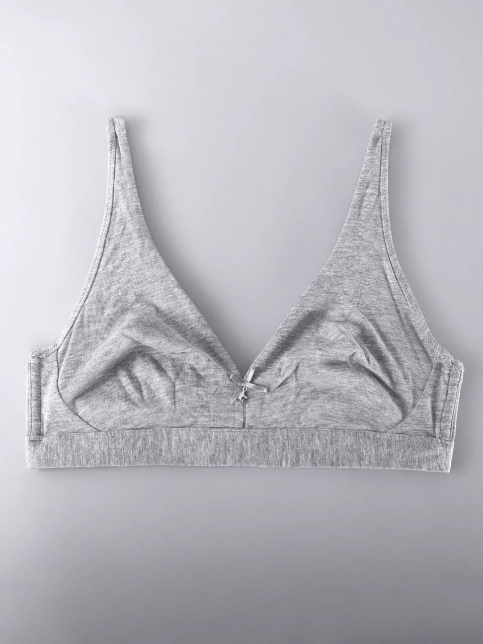 SièLei Natural Cotton 1454 reggiseno triangolo grigio cotone bio