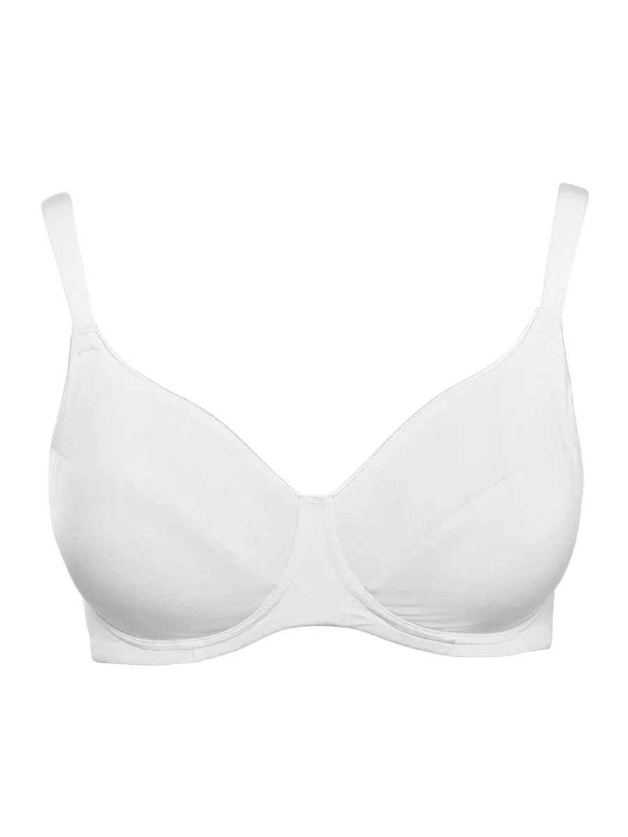 Si'èLei Plus 2540 Reggiseno Francese Bianco Senza Ferretto