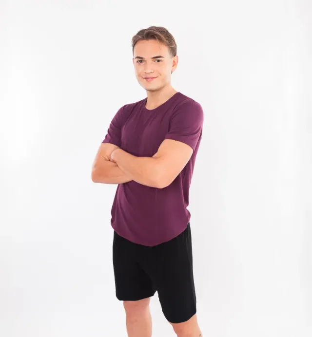 Casagin Pantaloncini Uomo Tencel Nero SM rilassati