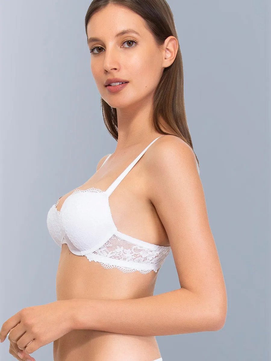 Si'èLei Wonder Lace 2444 push-up pizzo bianco
