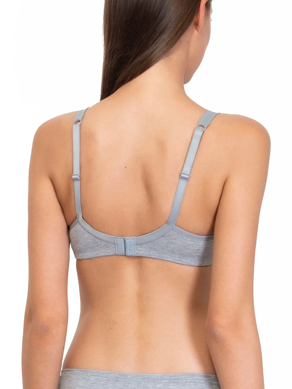 Si'èLei Natural Cotton 1450 reggiseno grigio cotone bio
