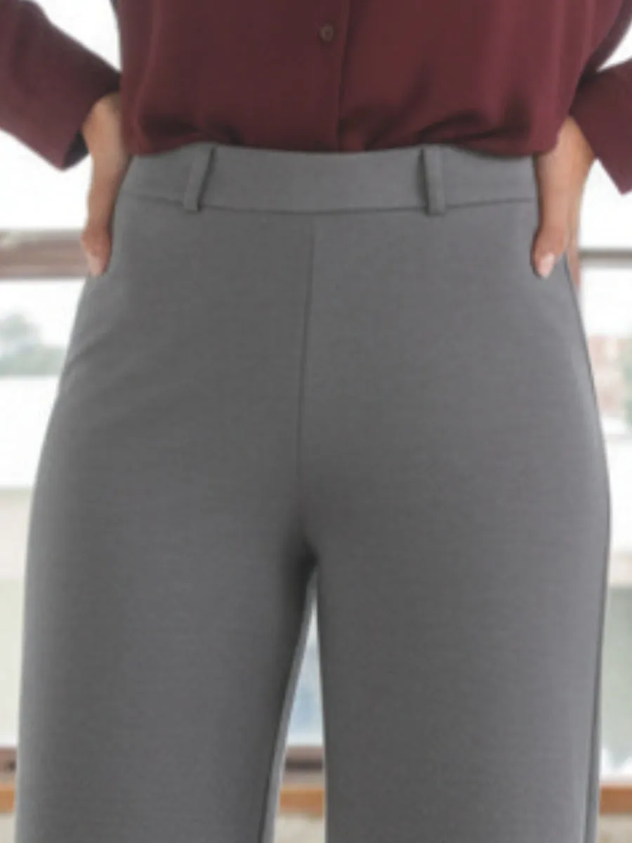 Si'èLei LG29 pantalone gamba larga morbido piombo
