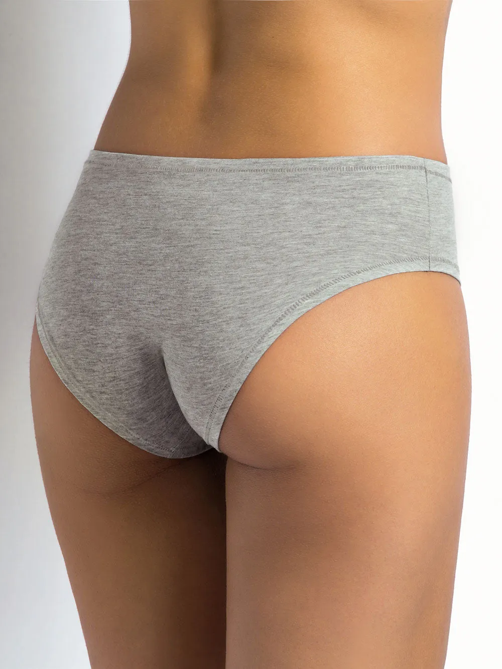 Si'èLei Natural Cotton 1449 slip alto grigio cotone bio