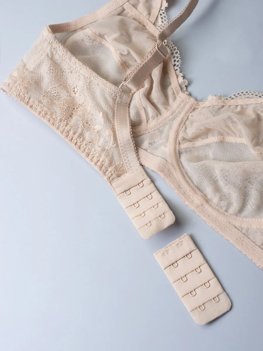 Si'èLei Wonder Lace 2440 reggiseno pizzo cipria senza ferretto