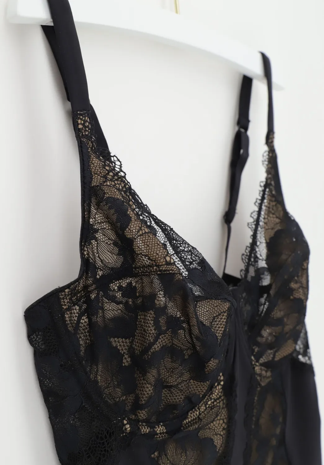 Lepel Belseno Romance 704 body nero in pizzo con ferretto