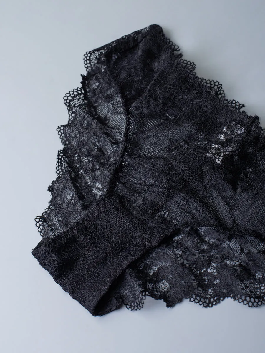 Si'èLei Wonder Lace 2455 slip nero in pizzo stretch