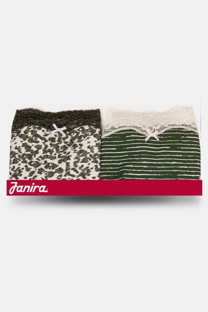 Janira Anilines mini slip 2 pezzi fantasia blu