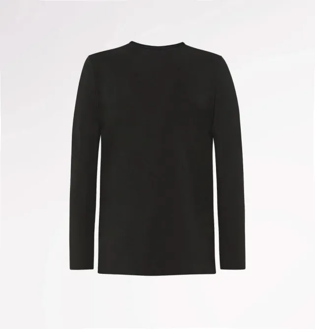 Casagin maglia uomo Tencel Modal nera traspirante