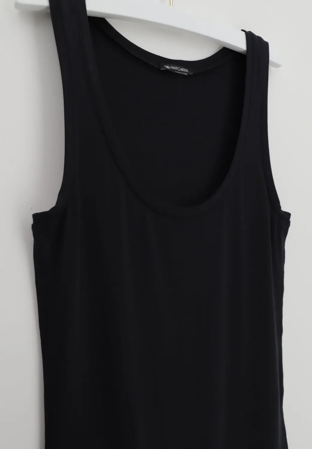 Lepel Avantgarde Essential canotta spalla larga nero micromodal