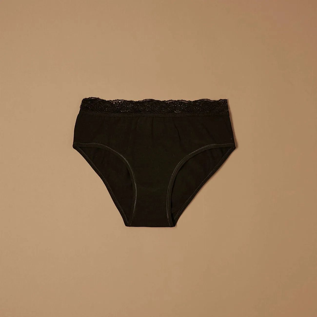 Jadea Basic 060 Slip Cotone Nero Fascia Pizzo