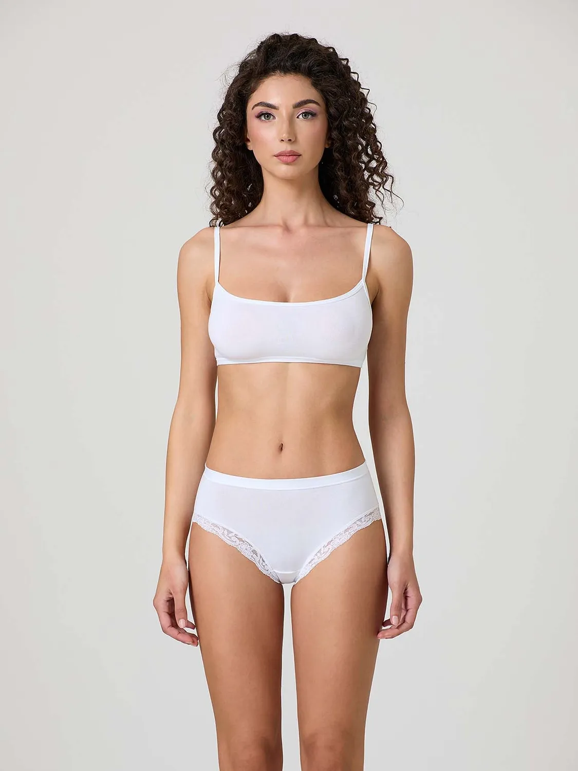 Jadea Basic 532 midi modal pizzo cipria