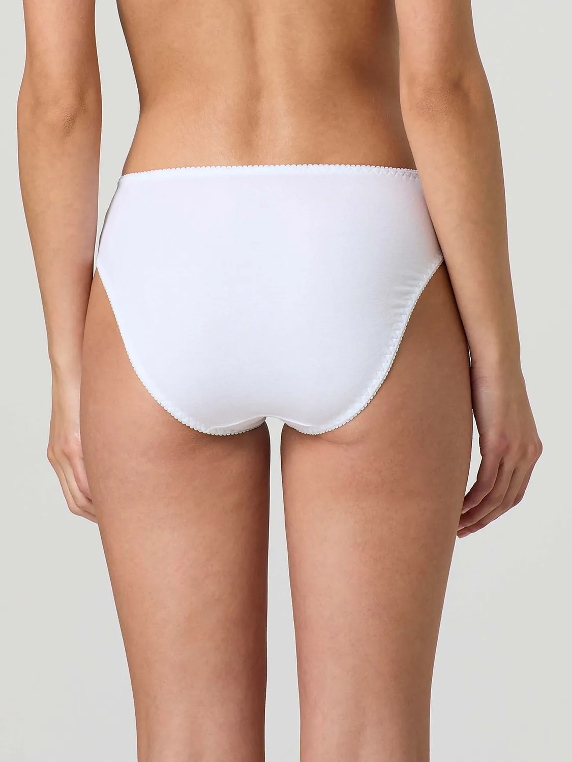Jadea 04 slip contenitivo cotone elasticizzato bianco