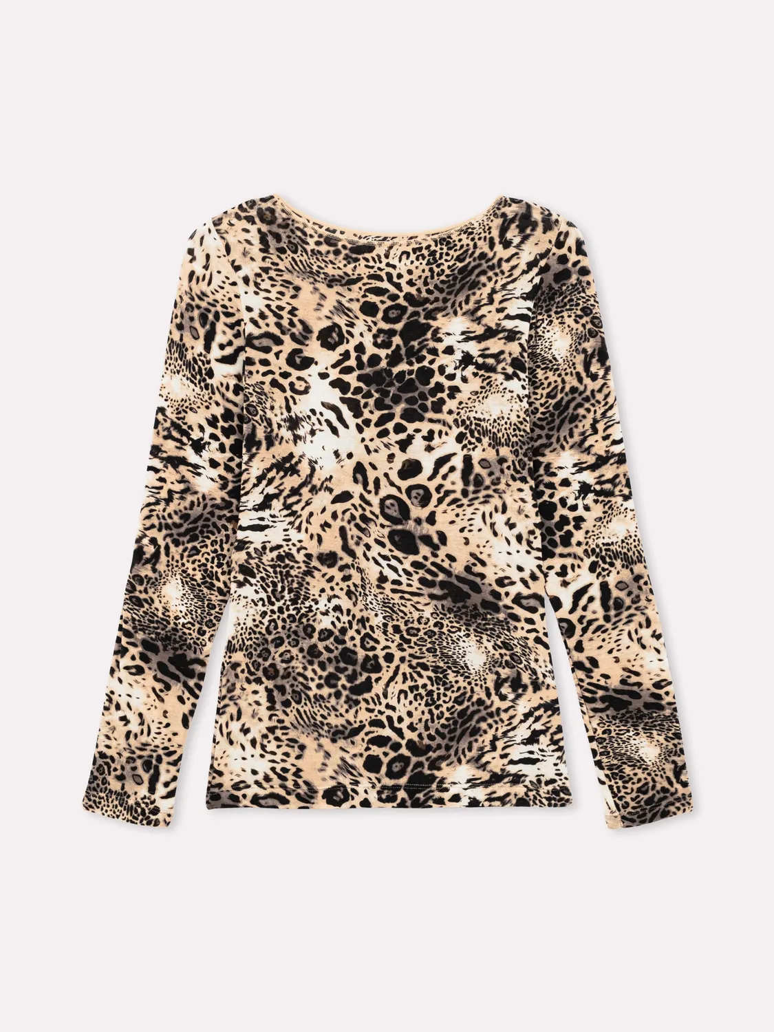 Jadea 4001 Maglia Animalier Cashmere Manica Lunga